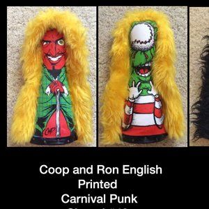 RARE Carnival Circus Punk by Coop & Ron English AND Molly Crabapple Collectibles
